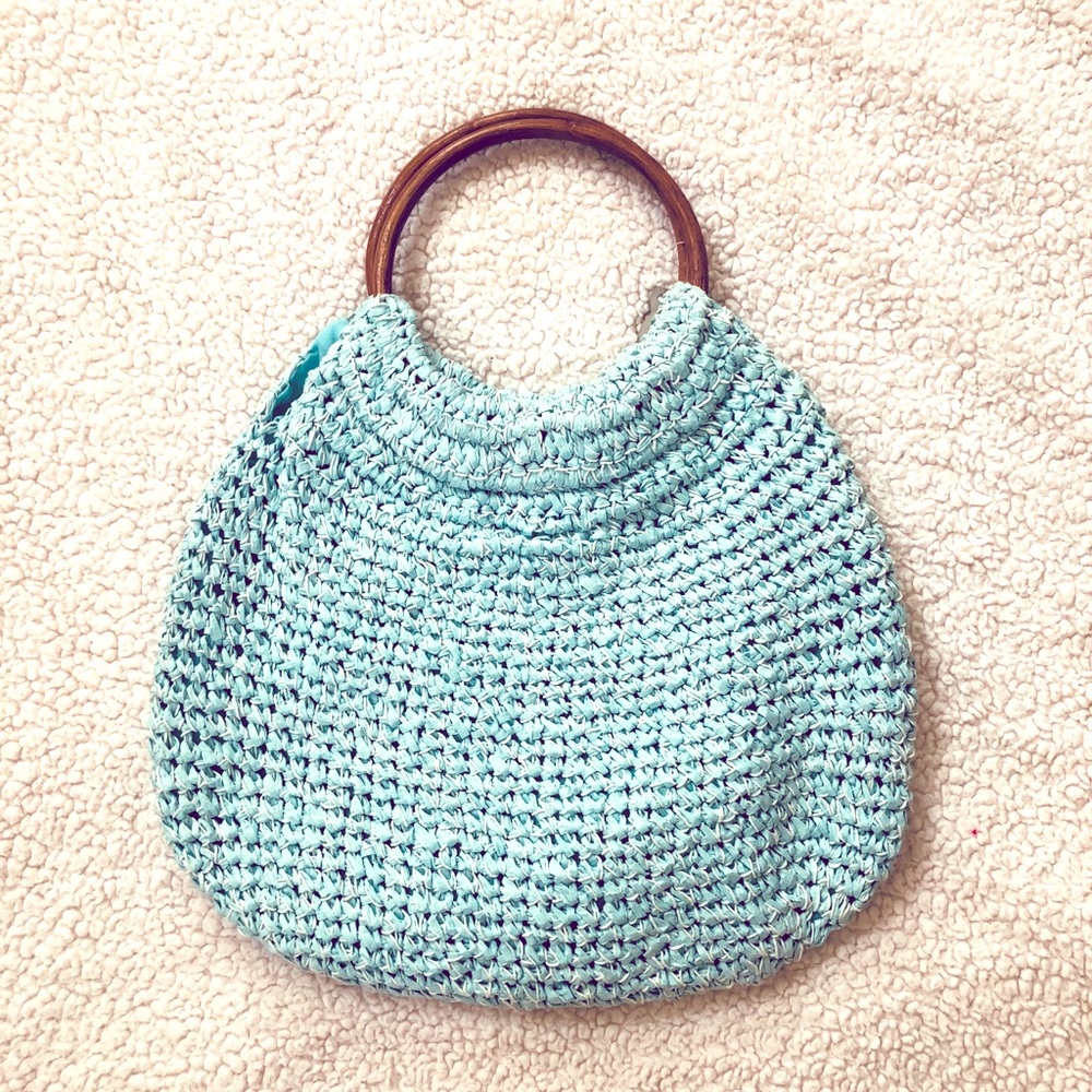 Summer bag with wood handle